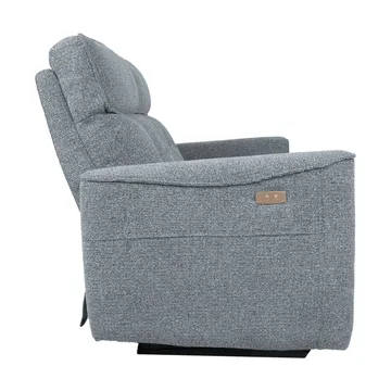 Reclinersofa Glendor 2-personers med elektrisk mekanisme - Blågrå - Møbler - Sofaer - Recliner sofaer - 2 personers biografsofa & reclinersofa