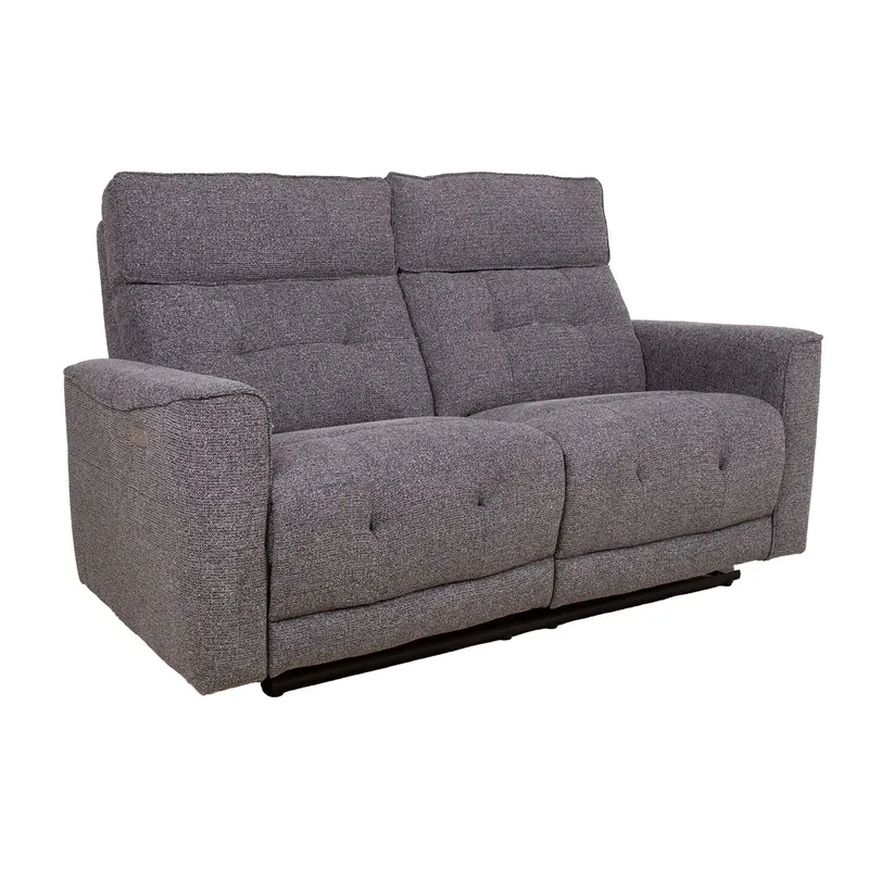 Reclinersofa Glendor 2-personers med elektrisk mekanisme, Grå