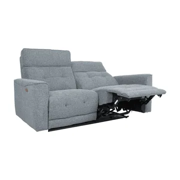 Reclinersofa Glendor 2-personers med elektrisk mekanisme - Blågrå - Møbler - Sofaer - Recliner sofaer - 2 personers biografsofa & reclinersofa