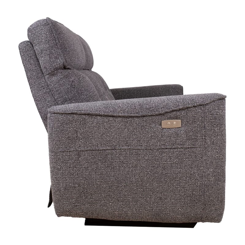 Reclinersofa Glendor 2-personers med elektrisk mekanisme - Grå - Møbler - Sofaer - Recliner sofaer - 2 personers biografsofa & reclinersofa