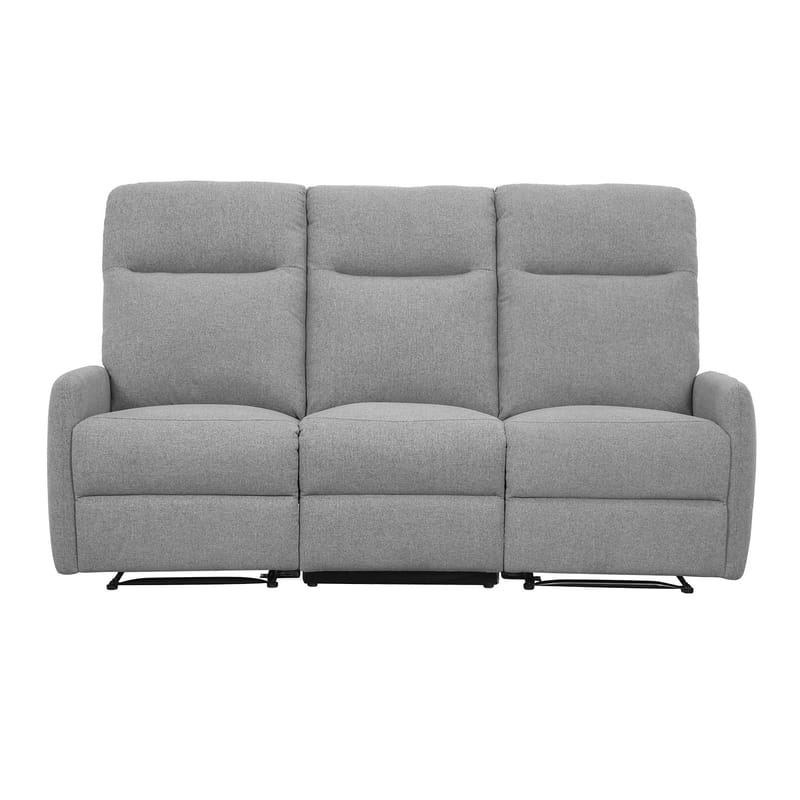 Reclinersofa Gränor 3-personers med elektrisk mekanisme - Lysegrå - Møbler - Sofaer - Recliner sofaer - 3 personers biograsofa & reclinersofa