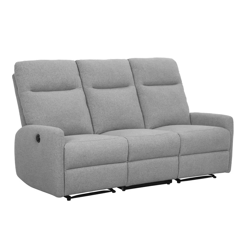 Reclinersofa Gränor 3-personers med elektrisk mekanisme, Lysegrå