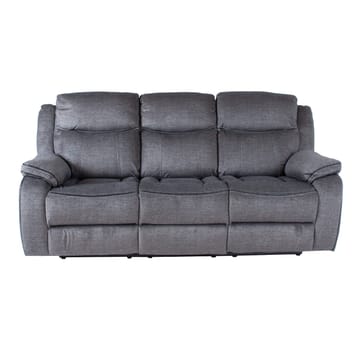 Reclinersofa Iskmar 3-personers med manuel mekanisme - Grå - Møbler - Sofaer - Recliner sofaer - 3 personers biograsofa & reclinersofa