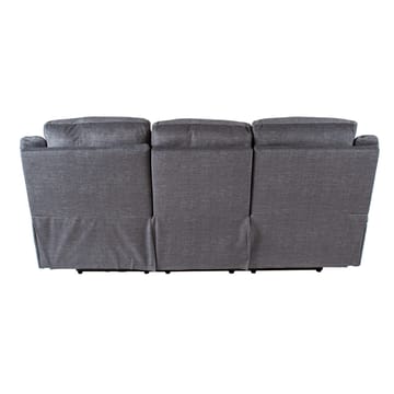 Reclinersofa Iskmar 3-personers med manuel mekanisme - Grå - Møbler - Sofaer - Recliner sofaer - 3 personers biograsofa & reclinersofa