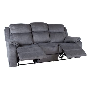 Reclinersofa Iskmar 3-personers med manuel mekanisme - Grå - Møbler - Sofaer - Recliner sofaer - 3 personers biograsofa & reclinersofa