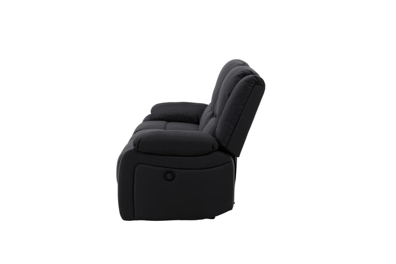 Reclinersofa med hjørne Comfort Living Singapore reclinersofa 3-personers kunstlæder Sort - Møbler - Sofaer - Recliner sofaer