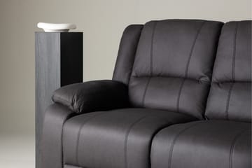 Reclinersofa med hjørne Comfort Living Singapore reclinersofa 3-personers kunstlæder Sort - Møbler - Sofaer - Recliner sofaer