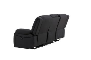 Reclinersofa med hjørne Comfort Living Singapore reclinersofa 3-personers kunstlæder Sort - Møbler - Sofaer - Recliner sofaer
