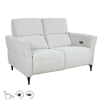 Reclinersofa Näsdal 2-personers med elektrisk mekanisme - lys beige - Møbler - Sofaer - Recliner sofaer - 2 personers biografsofa & reclinersofa
