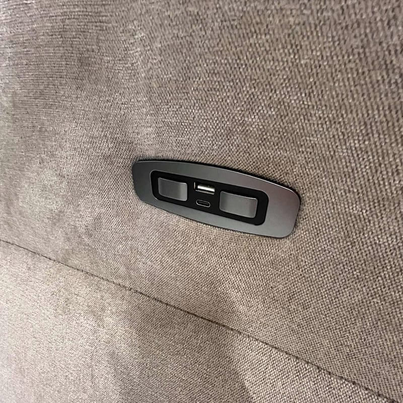Reclinersofa Ravdal 2-personers med elektrisk mekanisme - grå - Møbler - Sofaer - Recliner sofaer - 2 personers biografsofa & reclinersofa