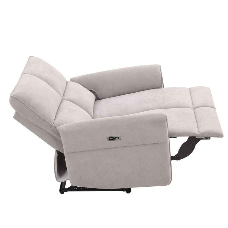 Reclinersofa Ravdal 2-personers med elektrisk mekanisme - grå - Møbler - Sofaer - Recliner sofaer - 2 personers biografsofa & reclinersofa