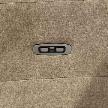 Reclinersofa Ravdal 2-personers med elektrisk mekanisme - lysebrun - Møbler - Sofaer - Recliner sofaer - 2 personers biografsofa & reclinersofa