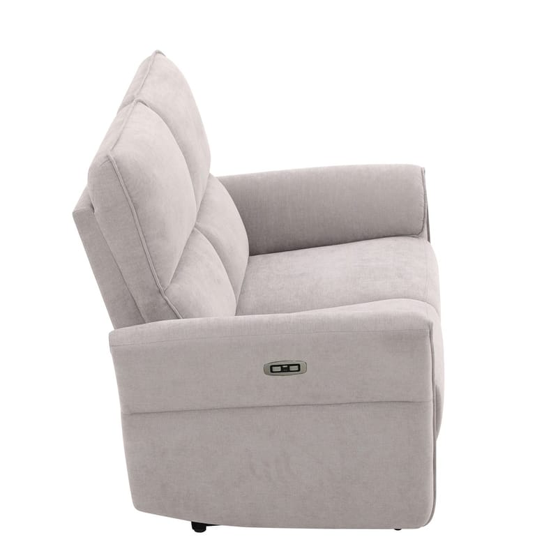 Reclinersofa Ravdal 2-personers med elektrisk mekanisme - grå - Møbler - Sofaer - Recliner sofaer - 2 personers biografsofa & reclinersofa