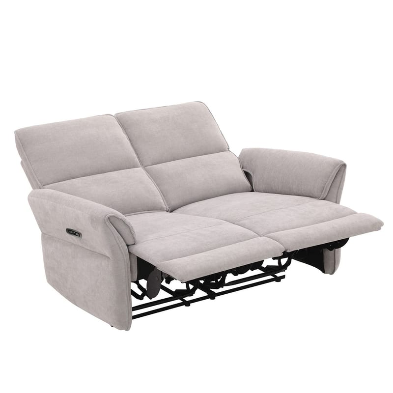 Reclinersofa Ravdal 2-personers med elektrisk mekanisme - grå - Møbler - Sofaer - Recliner sofaer - 2 personers biografsofa & reclinersofa