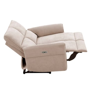 Reclinersofa Ravdal 2-personers med elektrisk mekanisme - lysebrun - Møbler - Sofaer - Recliner sofaer - 2 personers biografsofa & reclinersofa