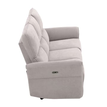 Reclinersofa Ravdal 3-personers med elektrisk mekanisme - grå - Møbler - Sofaer - Recliner sofaer - 3 personers biograsofa & reclinersofa