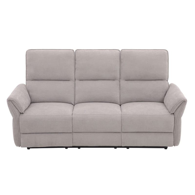Reclinersofa Ravdal 3-personers med elektrisk mekanisme - grå - Møbler - Sofaer - Recliner sofaer - 3 personers biograsofa & reclinersofa