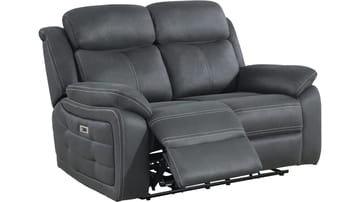 Reclinersofa Rindal 2-personers Elektrisk - grå - Møbler - Sofaer - Recliner sofaer - 2 personers biografsofa & reclinersofa