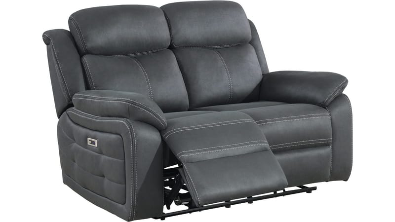 Reclinersofa Rindal 2-personers Elektrisk - grå - Møbler - Sofaer - Recliner sofaer - 2 personers biografsofa & reclinersofa