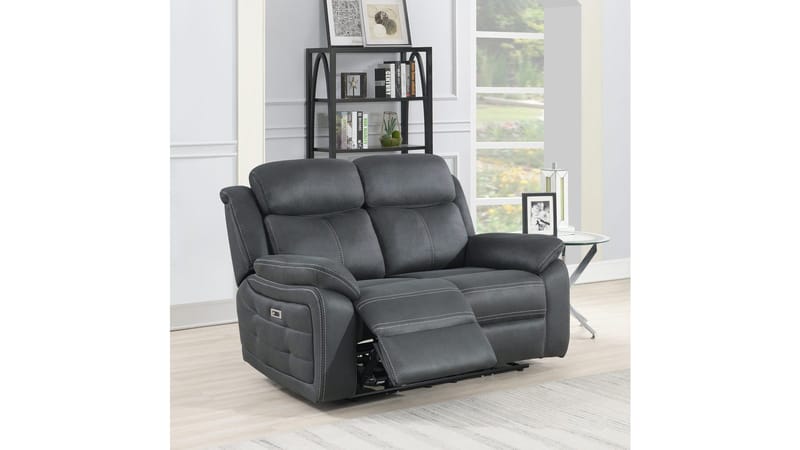Reclinersofa Rindal 2-personers Elektrisk - grå - Møbler - Sofaer - Recliner sofaer - 2 personers biografsofa & reclinersofa