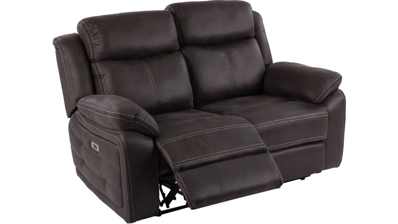 Reclinersofa Rindal 2-personers Manuel, brungrå