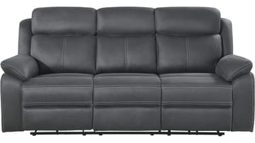 Reclinersofa Rindal 3-personers Elektrisk - grå - Møbler - Sofaer - Recliner sofaer - 3 personers biograsofa & reclinersofa