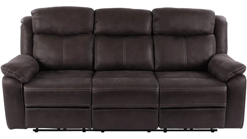 Reclinersofa Rindal 3-personers Manuel - brungrå - Møbler - Sofaer - Recliner sofaer - 3 personers biograsofa & reclinersofa