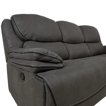 Reclinersofa Sälmar 3-personers med manuel mekanisme - grå - Møbler - Sofaer - Recliner sofaer - 3 personers biograsofa & reclinersofa