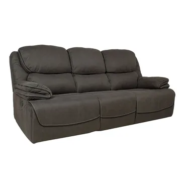 Reclinersofa Sälmar 3-personers med manuel mekanisme - grå - Møbler - Sofaer - Recliner sofaer - 3 personers biograsofa & reclinersofa