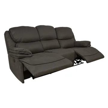 Reclinersofa Sälmar 3-personers med manuel mekanisme - grå - Møbler - Sofaer - Recliner sofaer - 3 personers biograsofa & reclinersofa