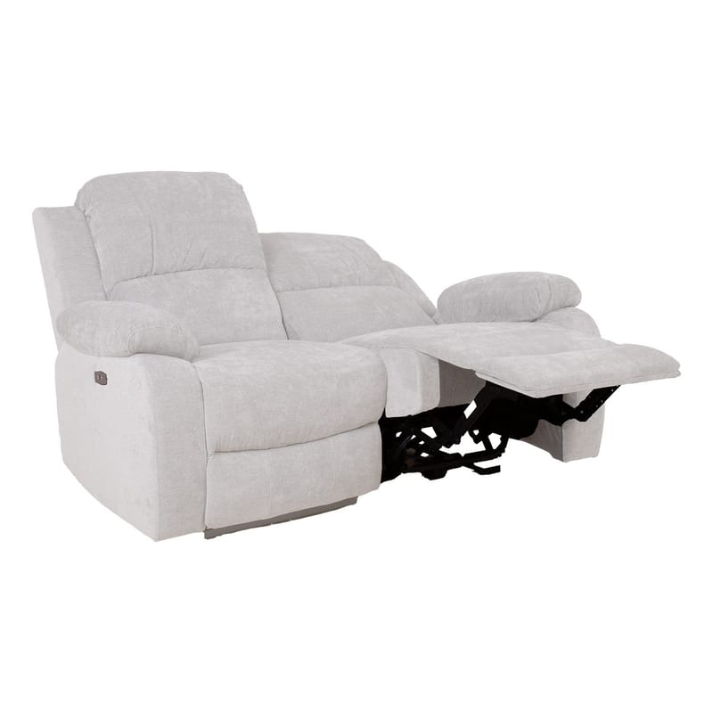 Reclinersofa Tränor 2-personers med elektrisk mekanisme - naturhvid - Møbler - Sofaer - Recliner sofaer - 2 personers biografsofa & reclinersofa