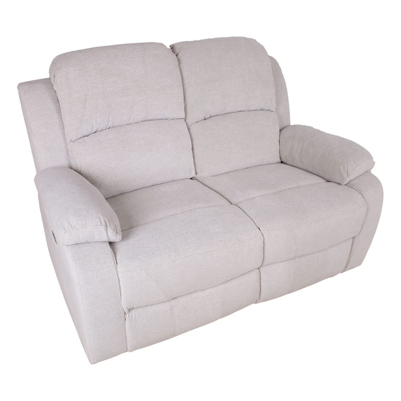Reclinersofa Tränor 2-personers med elektrisk mekanisme - naturhvid - Møbler - Sofaer - Recliner sofaer - 2 personers biografsofa & reclinersofa