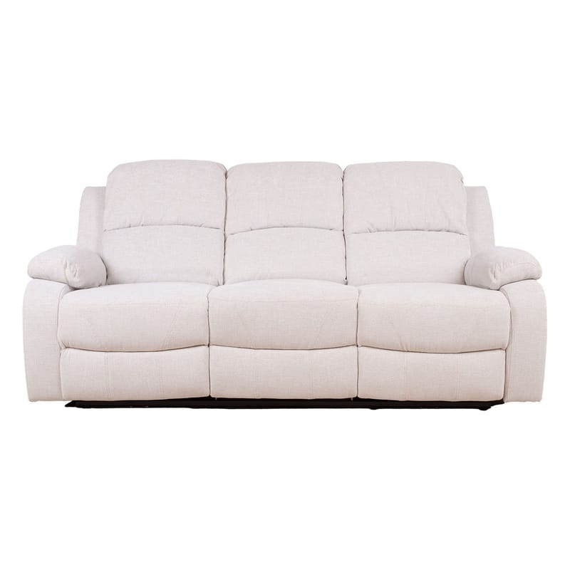 Reclinersofa Tränor 3-personers med elektrisk mekanisme - naturhvid - Møbler - Sofaer - Recliner sofaer - 3 personers biograsofa & reclinersofa