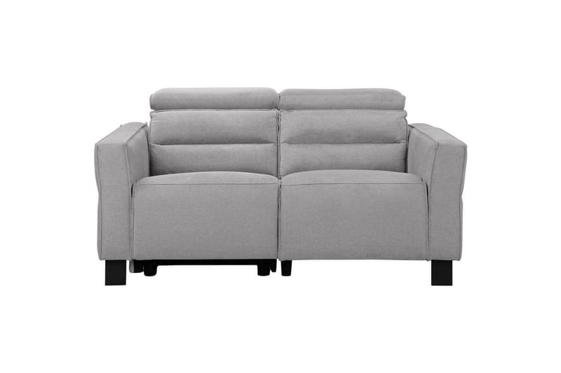 Reclinersofa uden hjørne Loft24 2-personers sofa Loft24 Carpari med manuelt opklappeligt fodstøtte Grå Belfast-stof, undefined