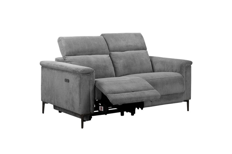 Reclinersofa uden hjørne Loft24 Lund reclinersofa 2-personers Lightgrey - Møbler - Sofaer - Recliner sofaer - 2 personers biografsofa & reclinersofa