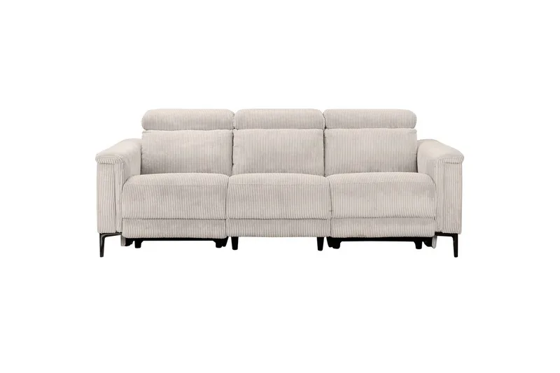 Reclinersofa uden hjørne Loft24 Lund reclinersofa 3-personers Vit, undefined
