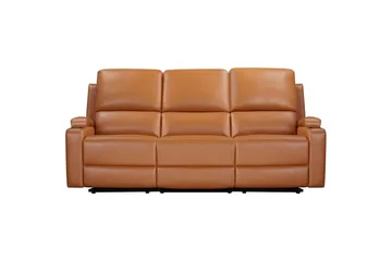 Reclinersofa uden hjørne Loft24 Sofa 3-personers Loft24 Dallas Brun Kunstlæder