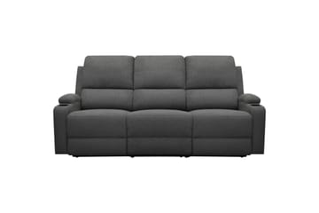 Reclinersofa uden hjørne Loft24 Sofa 3-personers Loft24 Dallas Grå Belfast-stof - Møbler - Sofaer - Recliner sofaer