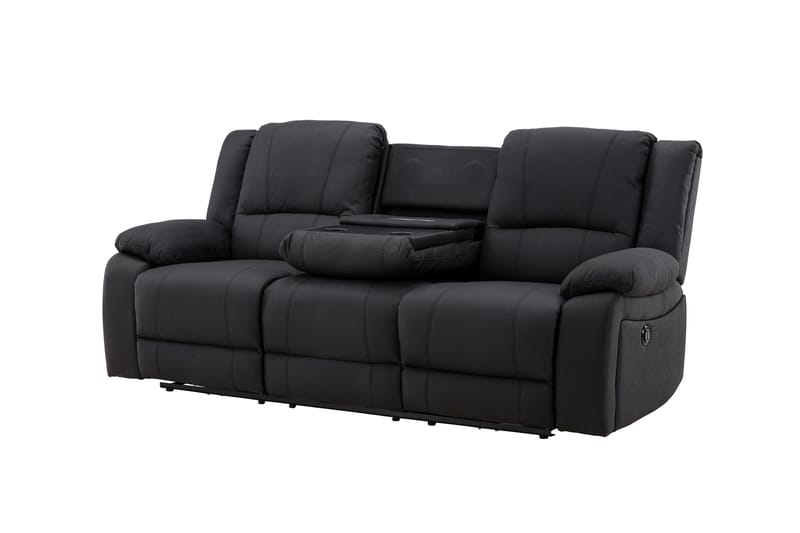 Reclinersoffa med hörn Comfort Living Black - Møbler - Sofaer - Recliner sofaer