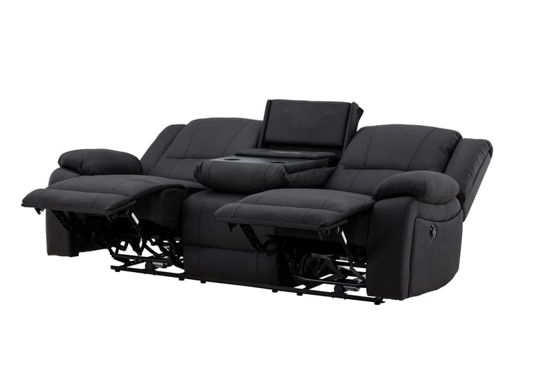 Reclinersoffa med hörn Comfort Living Black - Møbler - Sofaer - Recliner sofaer