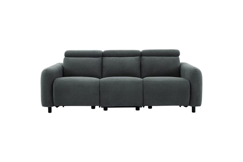 Skaane 3-personers Rektangulær Reclinersofa 229 cm i Stof, Grå