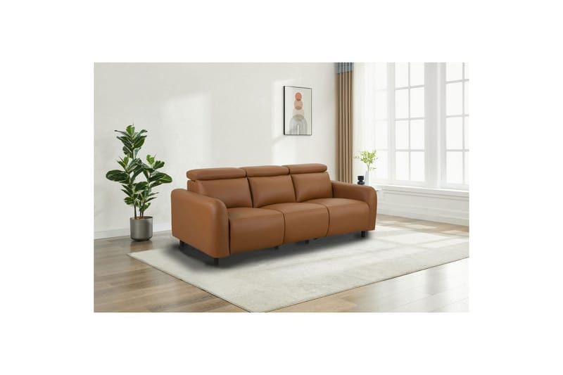 Skaane Reclinersofa 3-sæde - Brun - Møbler - Sofaer - Recliner sofaer - 3 personers biograsofa & reclinersofa