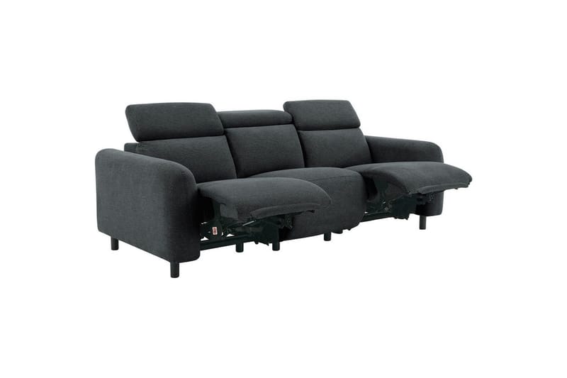 Skaane Reclinersofa 3-sæde - Grå - Møbler - Sofaer - Recliner sofaer - 3 personers biograsofa & reclinersofa