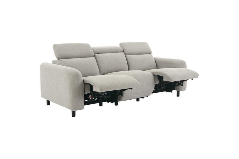 Skaane Reclinersofa 3-sæde - Gr å - Møbler - Sofaer - Recliner sofaer - 3 personers biograsofa & reclinersofa