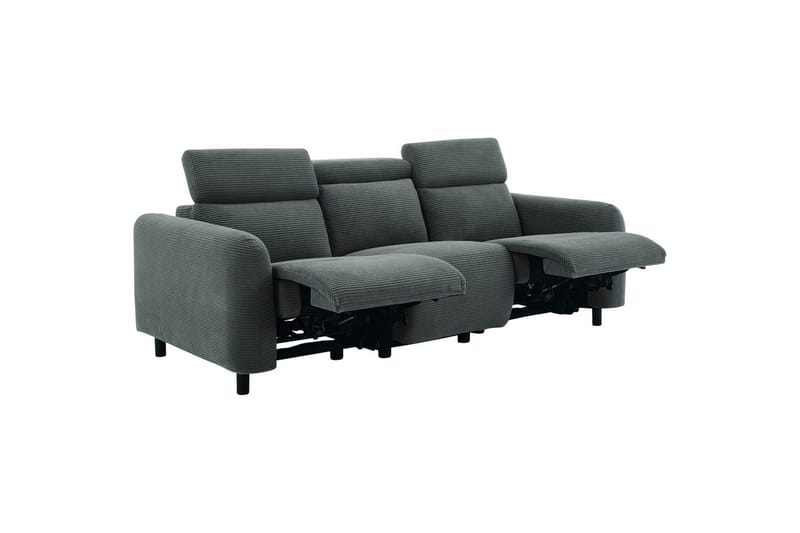 Skaane Reclinersofa 3-sæde - Grå - Møbler - Sofaer - Recliner sofaer - 3 personers biograsofa & reclinersofa
