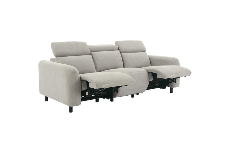 Skaane Reclinersofa 3-sæde - Grå - Møbler - Sofaer - Recliner sofaer - 3 personers biograsofa & reclinersofa