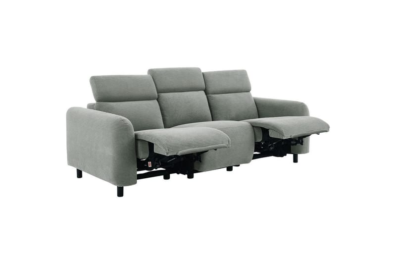 Skaane Reclinersofa 3-sæde - Grå - Møbler - Sofaer - Recliner sofaer - 3 personers biograsofa & reclinersofa