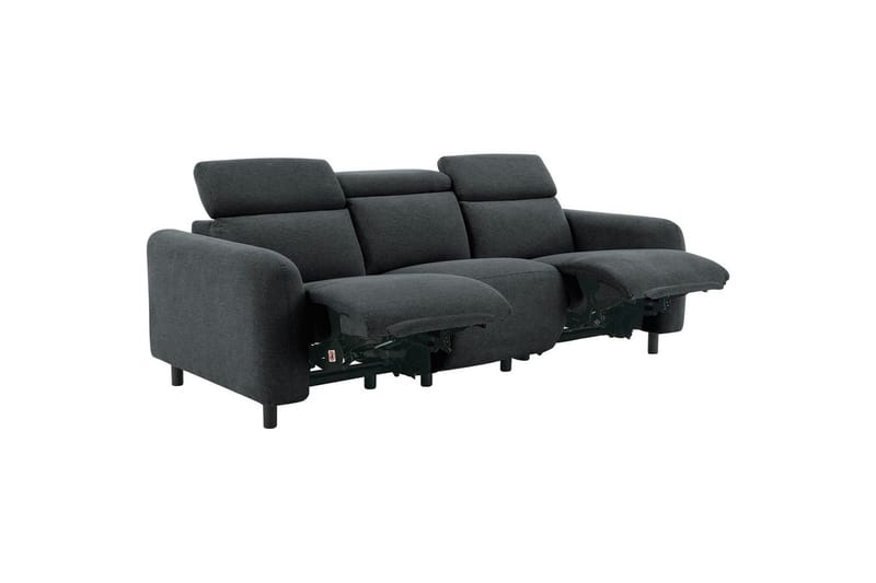 Skaane Reclinersofa 3-sæde - Grå - Møbler - Sofaer - Recliner sofaer - 3 personers biograsofa & reclinersofa