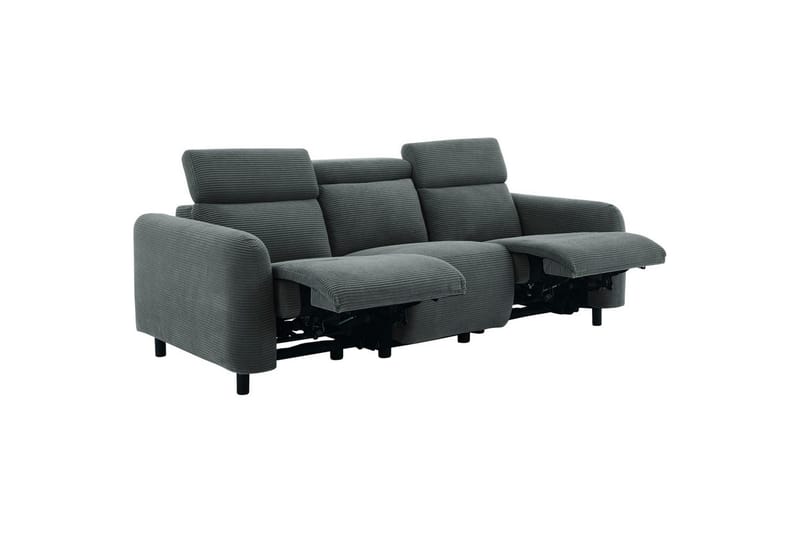 Skaane Reclinersofa 3-sæde - Grå - Møbler - Sofaer - Recliner sofaer - 3 personers biograsofa & reclinersofa