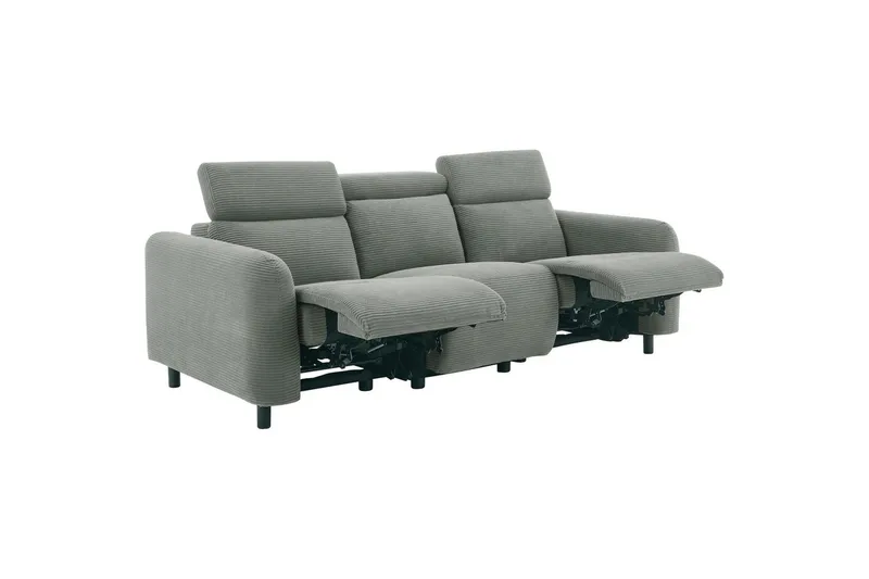 Skaane Reclinersofa 3-sæde - Grå - Møbler - Sofaer - Recliner sofaer - 3 personers biograsofa & reclinersofa